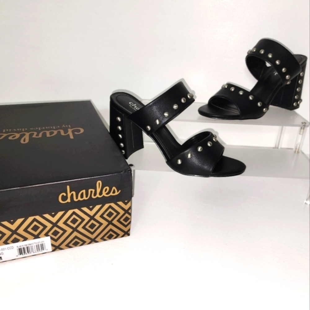 Charles by Charles David "Roaring" in Black with stud accent
